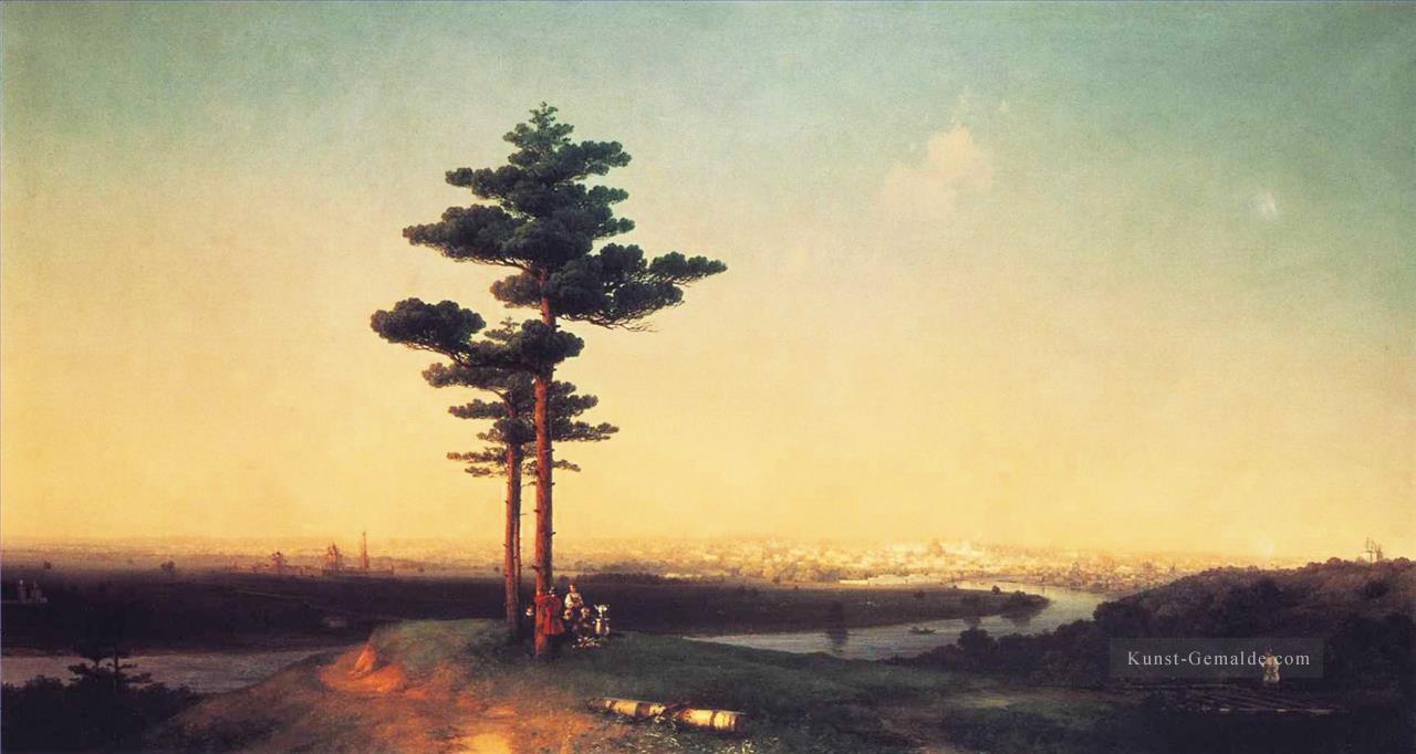Ansicht von Moskau von sparrow hills 1851 Verspielt Ivan Aiwasowski russisch Ölgemälde